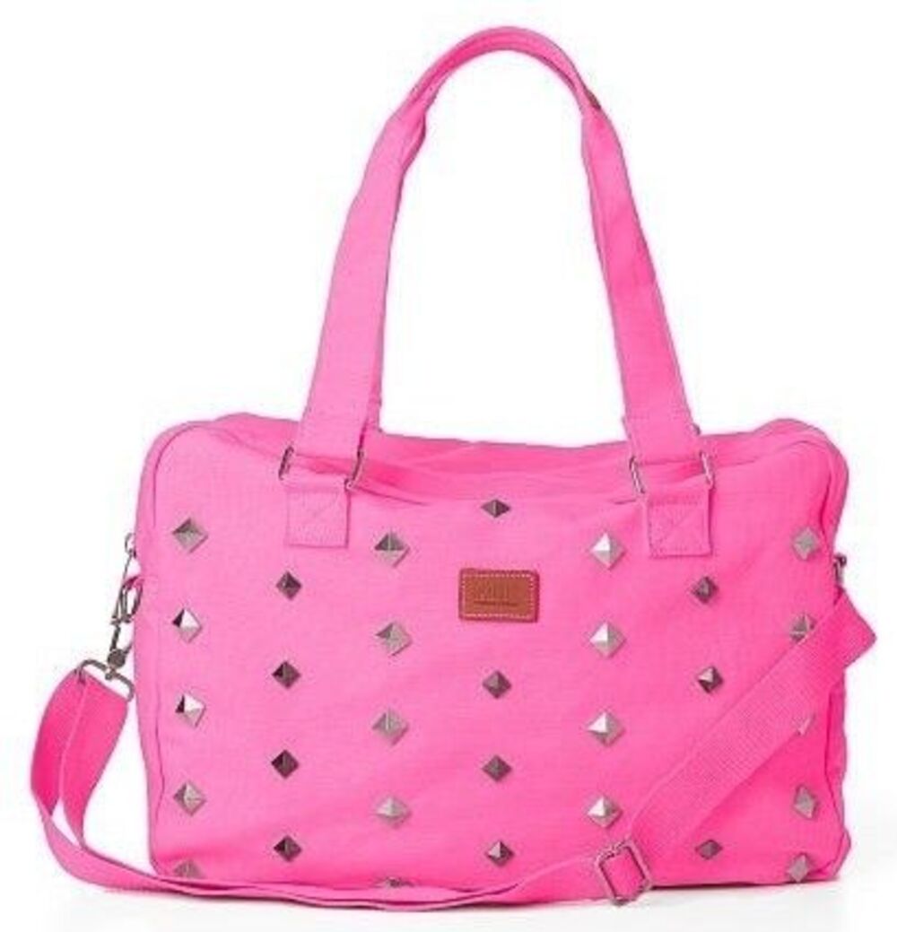 VICTORIA SECRET PINK Y2K VINTAGE DUFFLE CANVAS BAG gym field trip bag new WT